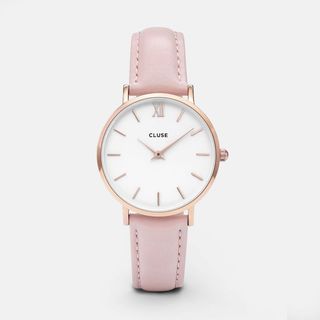 Cluse + Minuit Rose Gold Pink Watch