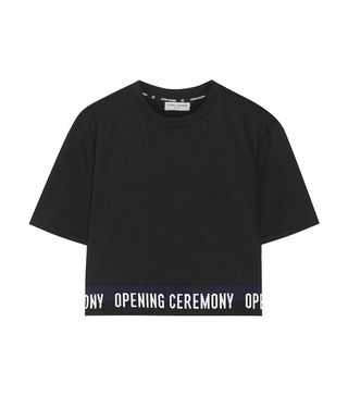 Opening Ceremony + Cropped Cotton-Jersey T-Shirt