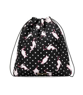 Miu Miu + Cat Print Mini Backpack