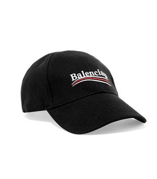 Balenciaga + Embroidered Cotton-Twill Baseball Cap