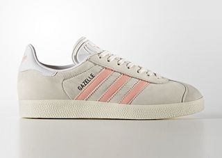 Adidas + Gazelle Shoes in Chalk White/Running White