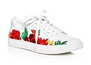 Kenneth Cole + Kam Embroidered Lace Up Sneakers