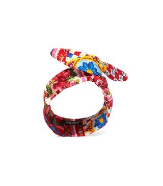 Dolce & Gabbana + Cotton-Blend Brocade Headband