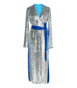 Attico + Sequined Velvet Robe Dress
