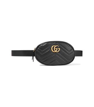 Gucci + GG Marmont Quilted Leather Belt Bag