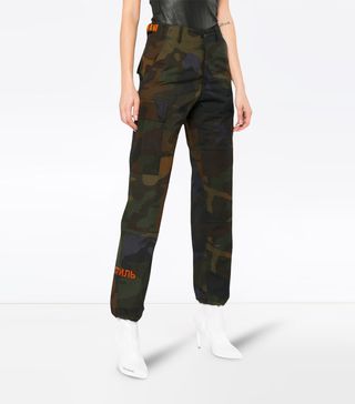 Heron Preston + Camouflage Cargo Trousers