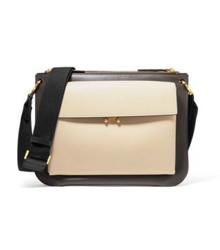 Marni + Pocket Bandoleer Leather Shoulder Bag