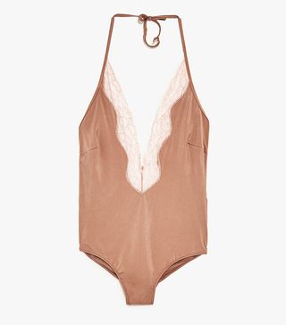 Zara + Halter Neck Swimsuit