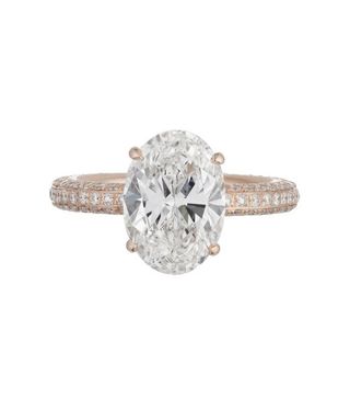 Ariel Gordon + Custom Rose Gold & Pave Engagement Ring