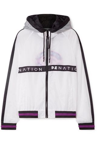 P.E Nation + Two Klicks Printed Shell Hooded Jacket