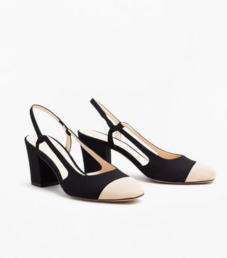 Mango + Slingback Two-Couloured Shoes