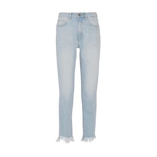 M.i.h Jeans + Mimi Frayed High-Rise Slim-Leg Jean