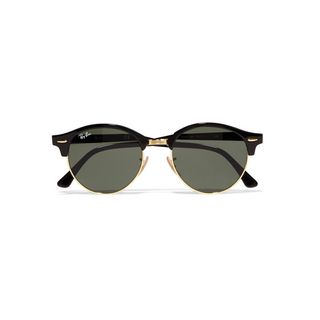 Ray-Ban + Clubround Acetate and Gold-Tone Sungalsses