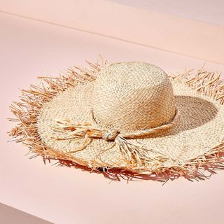 Zara Home + Frayed Raffia Hat