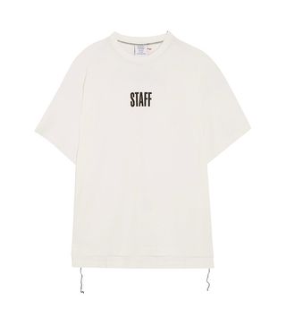 Vetements + + Hanes Staff Oversized Printed Cotton-Jersey T-Shirt