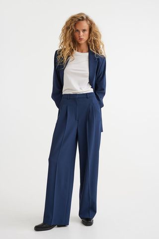 H&M + Tailored Wool-Blend Trousers