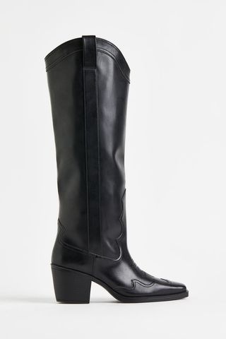 H&M + Knee-High Heeled Boots