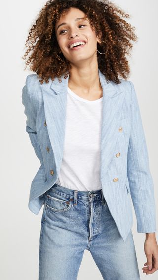 Generation Love + Adele Denim Tweed Blazer