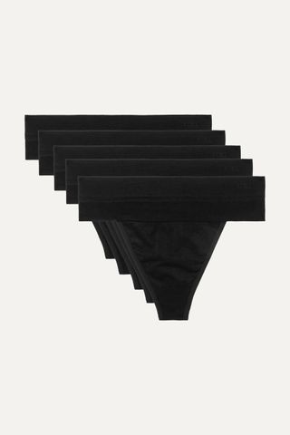 Quo Active + Set of Five Stretch-Jersey Thongs