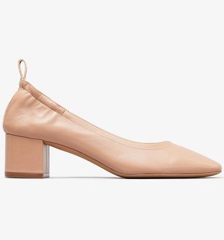 Everlane + The Day Heel in Rose Tan