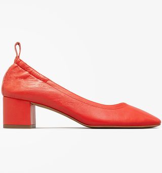 Everlane + The Day Heel in Bright Red