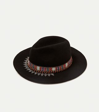 Zara + Hat With Metallic Detail