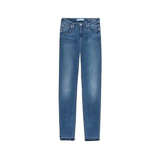 7 for All Mankind + b(air) Denim High Waist Ankle Skinny with Released Hem in Sunset