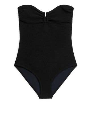 Arket + Textured Bandeau Swimsuit