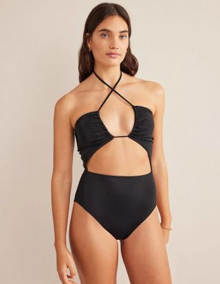 Boden + Cut-Out Detail String Swimsuit