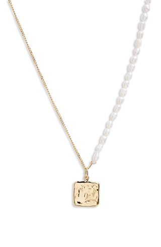 Argento Vivo + Cultured Pearl Pendant Necklace