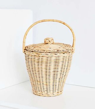 Urban Outfitters + Roseanne Straw Bucket Bag