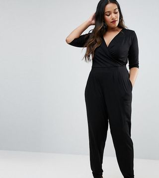 ASOS + Jumpsuit With 3/4 Sleeve