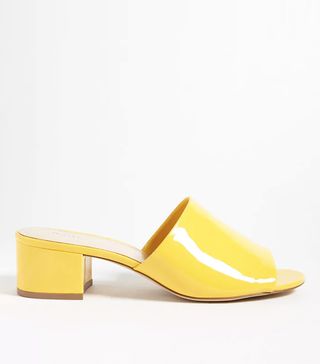 Forever 21 + Faux Patent Leather Slide Sandals