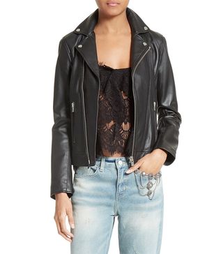 The Kooples + Lambskin Leather Jacket