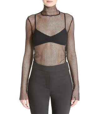 Ellery + Funnel Neck Mesh Top