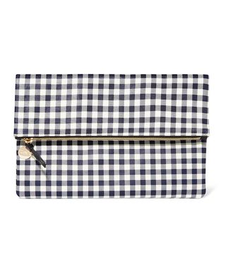 Clare V. + Supreme Gingham Leather Clutch