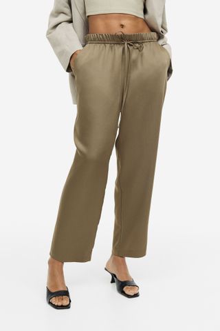 H&M + Lyocell-Blend Trousers