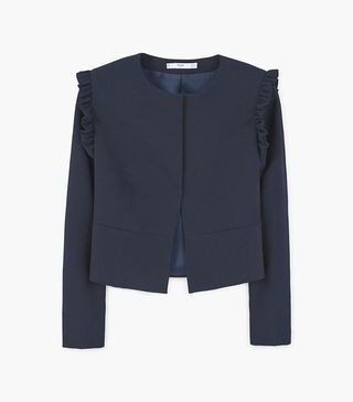 Mango + Structure Ruffled Blazer