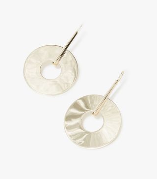 Trademark + Large Disc Drop Earrings