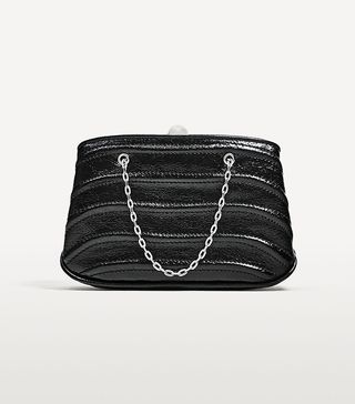 Zara + Mini Crossbody Bag With Chain