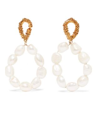 Alighieri + Gold-Plated Pearl Earrings