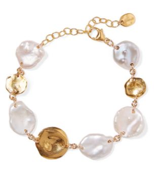 Chan Luu + Gold-Plated Pearl Bracelet