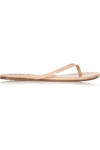 Tkees + Lily Patent-Leather Flip Flops