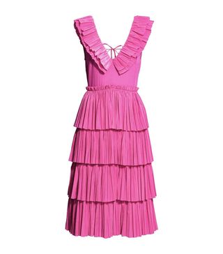 H&M + Pleated Tiered Dress