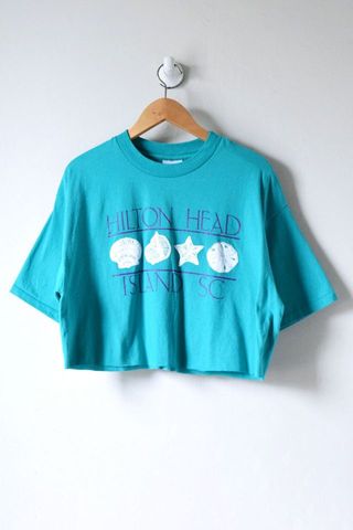 Urban Outfitters + Vintage 90s Hilton Head Island, SC Cropped T-Shirt