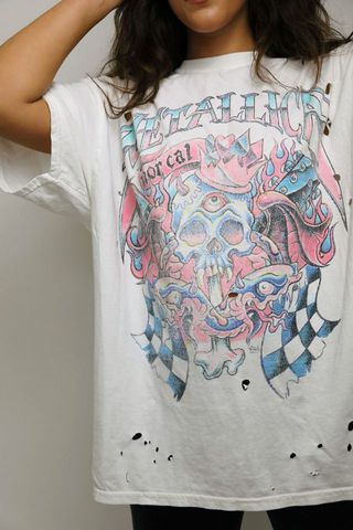 Urban Outfitters + Distressed Metallica T-Shirt Dress