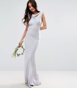 ASOS Wedding + 40s Seamed Maxi Dress