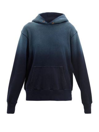 Les Tien + Ombré Brushed-Back Cotton Hooded Sweatshirt