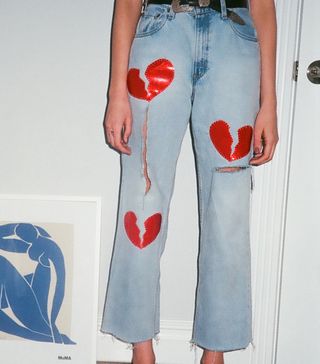 Sticky Baby + Broken Hearted Custom Fit Jeans