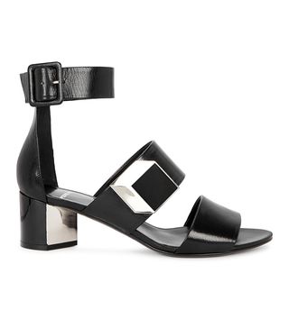 Pierre Hardy + Black Glossed Sandals